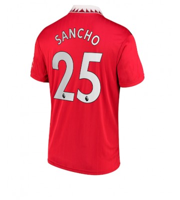 Manchester United Jadon Sancho #25 Hemmatröja 2022-23 Korta ärmar